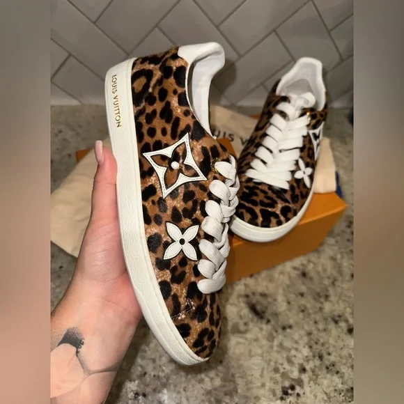 Louis Vuitton Women’s Leopard FrontRow Sneakers